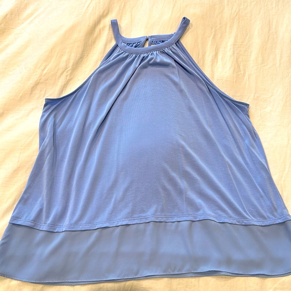 Loft Outlet high neck top in Light blue